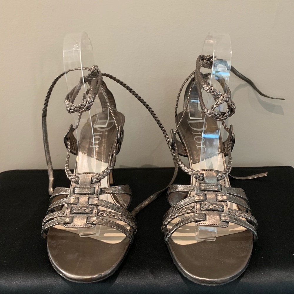 Dior Strappy Bronze Sandals